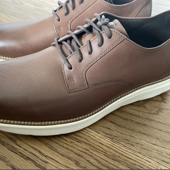 Cole Haan Grand Atlantic Oxford Mens 13M Brown Chestnut Shoes C34853 NWOB - Picture 7 of 8